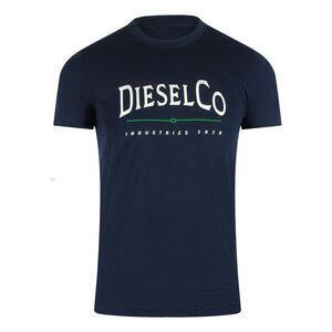 Diesel Mens Industries  Cotton T-Shirt / Navy Blue